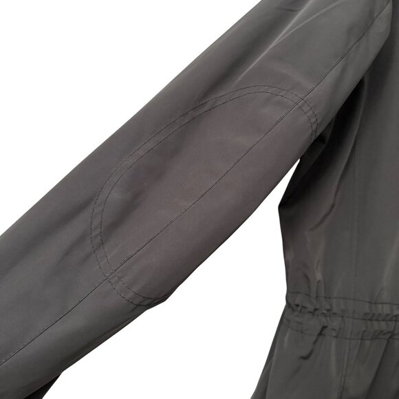 Hugo Boss Gray Military Field Jacket Cinch Waist Full Zip Mens Size 42R - Picture 9 of 10